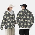thumbnail image 6 of Fotbe Daisies Flowers Men's Women's UPF 50+ Sun Protection Jacket Hooded Cooling Shirt with Pockets Hiking Outdoor Performance-Large, 6 of 9