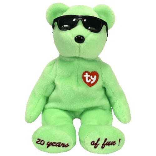 ty green teddy bear