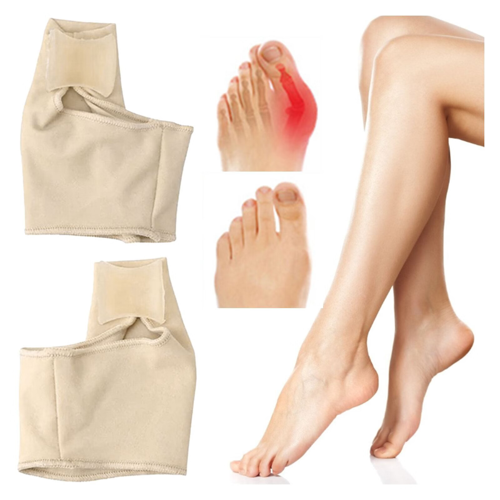 Ykohkofe Hallux Valgus Splint Bunion Corrector Gel Separator Big Toe