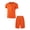 Orange, variant on Children's Basketball Jersey Set Short Sleeve Sport Tee Shirt with Shorts Football Suit Soccer Sky Blue&Black 22