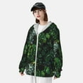 thumbnail image 5 of Gaeub Lush Foliage Green Plant Men's and Women's UPF 50+ Long-Sleeved Sun Protection Clothing, Fishing Shirt Long Sleeve Zip - X-Large, 5 of 9