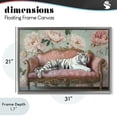 thumbnail image 4 of Stupell Industries Art Deco Where The Tiger Dreams Gray Floating Frame Canvas Art, 31 x 21, by Tina LeCour, 4 of 8