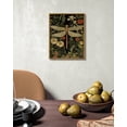 thumbnail image 7 of Drsoum Vintage Dragonflies and Flowers Canvas Prints Home Decor Painting Picture Bedroom Wall Art Bathroom Living room 11x14in Brown Framed, 7 of 7