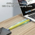 thumbnail image 3 of Câble d'Affichage Usb C Court, Câble Usb C Portable 40Gbps, 3 of 8