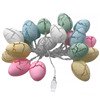 thumbnail image 4 of Huevo de Pascua Cadena de luz Hada Huevo agrietado Lámpara Decoración de fiesta para árbol de jardín en casa, 1.5m 10 LED, USB Advancent HA003696-02, 4 of 7