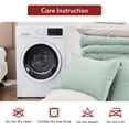 thumbnail image 3 of Sasttie 7 Pieces Queen Comforter Set, Reversible Bed in a Bag, All Season Bedding Set with Comforter, Flat Sheet, Fitted Sheet, Pillowcases & Shams, Sage Green/Beige, 3 of 7