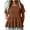 Brown, variant on Women's Tops Trendy Short Sleeve Crew Neck Tiered Peplum Ruffle Hem Textured T-Shirts Dressy Casual Tunic Blouses