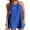 Z1-Blue, variant on Women's Eyelet Swimsuit Cover Up Pleated Front Halter Dress Sleeveless Summer Beach Cover Up Shermie