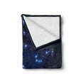 thumbnail image 2 of Constellation Soft Flannel Fleece Throw Blanket, Realistic Celestial Gemini Leo Pisces Sagittarius Galactic, Cozy Plush for Indoor and Outdoor Use, 70" x 90", Pale Blue Dark Blue, by Ambesonne, 2 of 6
