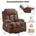 thumbnail image 2 of NEW Power Lift Recliner Chair with Heat and Massage Electric Fabric Recliner Chair for Elderly with Side Pocket, USB Charge Port, Remote Control for Living Room, 2 of 9