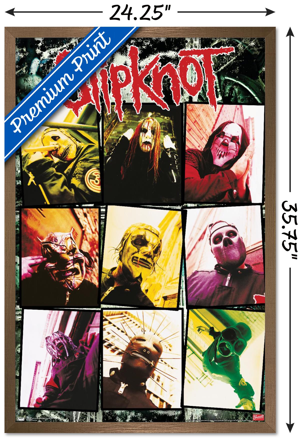 Slipknot - Grid Wall Poster, 22.375" x 34" Framed