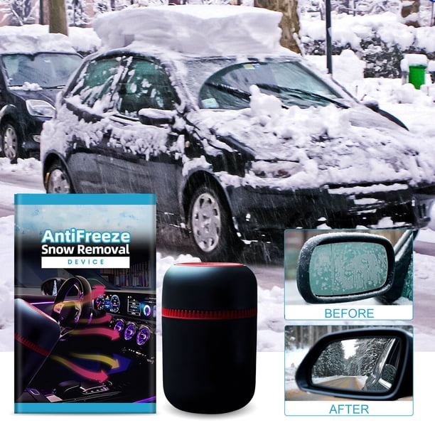 Dispositivo auxiliar quitanieves para coche | Luz intermitente simulada antirrobo automotriz portátil | ABS resistente al calor | Herramienta de derretimiento y descongelación de nieve | los 6x6x9cm