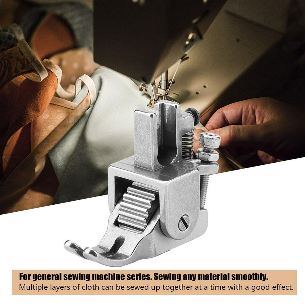 Tebru Sewing Machine Foot,Adjustable Roller Presser Foot Sewing Machine
