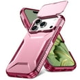 thumbnail image 2 of Compatible with iPhone 17 Pro Phone Case,With Sliding Camera Cover,2-in-1 Heavy Duty Design,Rugged Non-Slip Shockproof Anti-Scratch Protection Anti-fall Durable Phone Case,Pink, 2 of 7