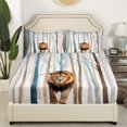 thumbnail image 3 of Erosebridal Lion Printed Sheet Set Full, Botanical Tree Bedding Sets, Lightweight, 4-Piece, 3 of 6