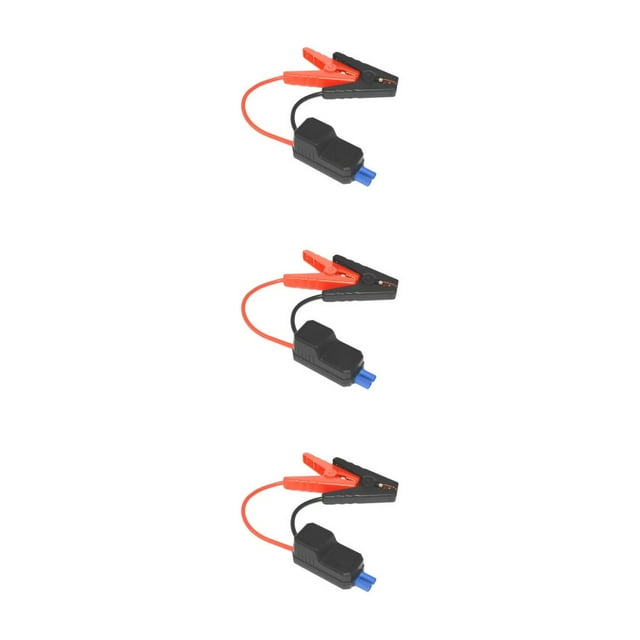 Ruiboury 1/2/3/5 Black Convenient Smart Jumpers Clamp Compact Emergency Essential Jumpers Clamp Automotive Durable Jump Starter 3PCS