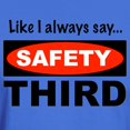 thumbnail image 3 of CafePress - Safety Third Dark T Shirt - Men's Classic Graphic Cotton T-Shirt, 3 of 4