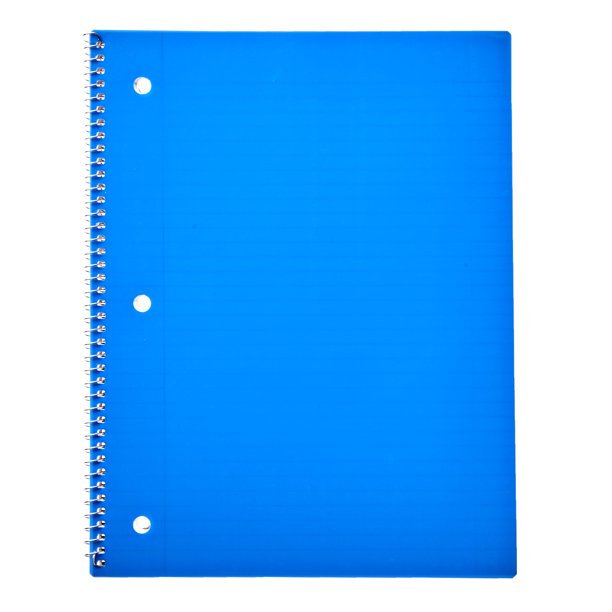 PEN+GEAR 1 Subject Notebook, College Ruled, 80 Sheets, Blue Walmart