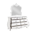 thumbnail image 3 of Pearl White 5-Piece Bedroom Set for Queen / Timeless Carvings and Practical Bedside Storage, 3 of 4