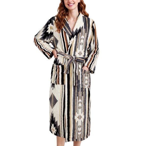 Loritta Robes for Women Soft Plush Bathrobe Womens Fleece Fuzzy Robes Ladies Bathrobes for Winter