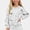 White, variant on ITSAME Christmas Sweater for Girls (5-15) Snowflake Polka Dot Print Crewneck Long Sleeve Knit Pullover for Holiday Party Size 11