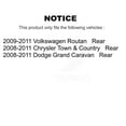 thumbnail image 2 of Transit Auto Front Rear Hub Bearing Assembly Disc Brake Rotor and Ceramic Pads Kit (10Pc) for Car Dodge Grand Caravan Chrysler Town & Country Volkswagen Routan Left Right (Driver Passenger) KBB-110331, 2 of 11