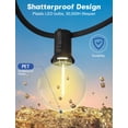 thumbnail image 4 of Guirnalda de luces LED para exterior SUNSGNE G40 Globe 30m con 52 bombillas, 4 of 7