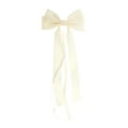 thumbnail image 4 of Unique Bargains 1 Pc Fashion Bow Ribbon Duckbill Hair Clips Hairdo Clip White, 4 of 5