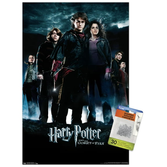 Harry Potter and the Goblet of Fire - Group One Sheet Wall Poster with Push Pins, 14.725" x 22.375"