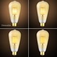 thumbnail image 3 of Kira Home Revel LED 7W Dimmable Filament Edison Light Bulb (50W replacement), 2200K 600LM, ST21 Antique Shape, 3 of 5