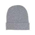 thumbnail image 1 of Knitted Cap Beanie with Cuff - Heather Grey, 1 of 1