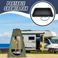 thumbnail image 3 of Upgraded Portable Shower Pan,2-in-1 Foldable Camping Shower Base with Drain Pipe,Outdoor Shower Base,Camping Shower Mat for Camping, RV, Outdoor, Indoor and Portable Shower Stall, 3 of 7