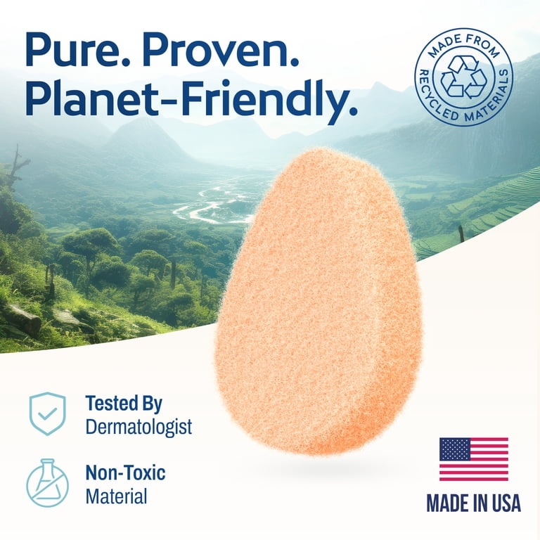 HartFelt Gentle Exfoliating Facial Sponges Gift Set, Super Soft