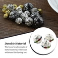 thumbnail image 4 of Maoww 100 Pcs Perles en Strass avec Trous Perles Rondes Accessoires Bijoux Argent/couleur Mixte 10mm Type1 NO1, 4 of 6