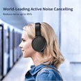 thumbnail image 6 of Cshidworld Wireless Over-Ear Bluetooth Headphones with Active Noise Cancelling, 50H Playtime,Foldable Bluetooth Headphones, 4 Mics ENC for Clear Calls, Deep Bass, Comfortable Headset for Work Music, 6 of 6