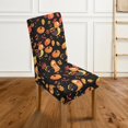 thumbnail image 2 of COEQINE Stretchable Dining Chair Covers 1-Pack, Machine Washable Universal Fit Chair Slipcovers, Polyester Spandex for Home and Kitchen Decor, Thanksgiving Turkey Pumpkin, 2 of 7