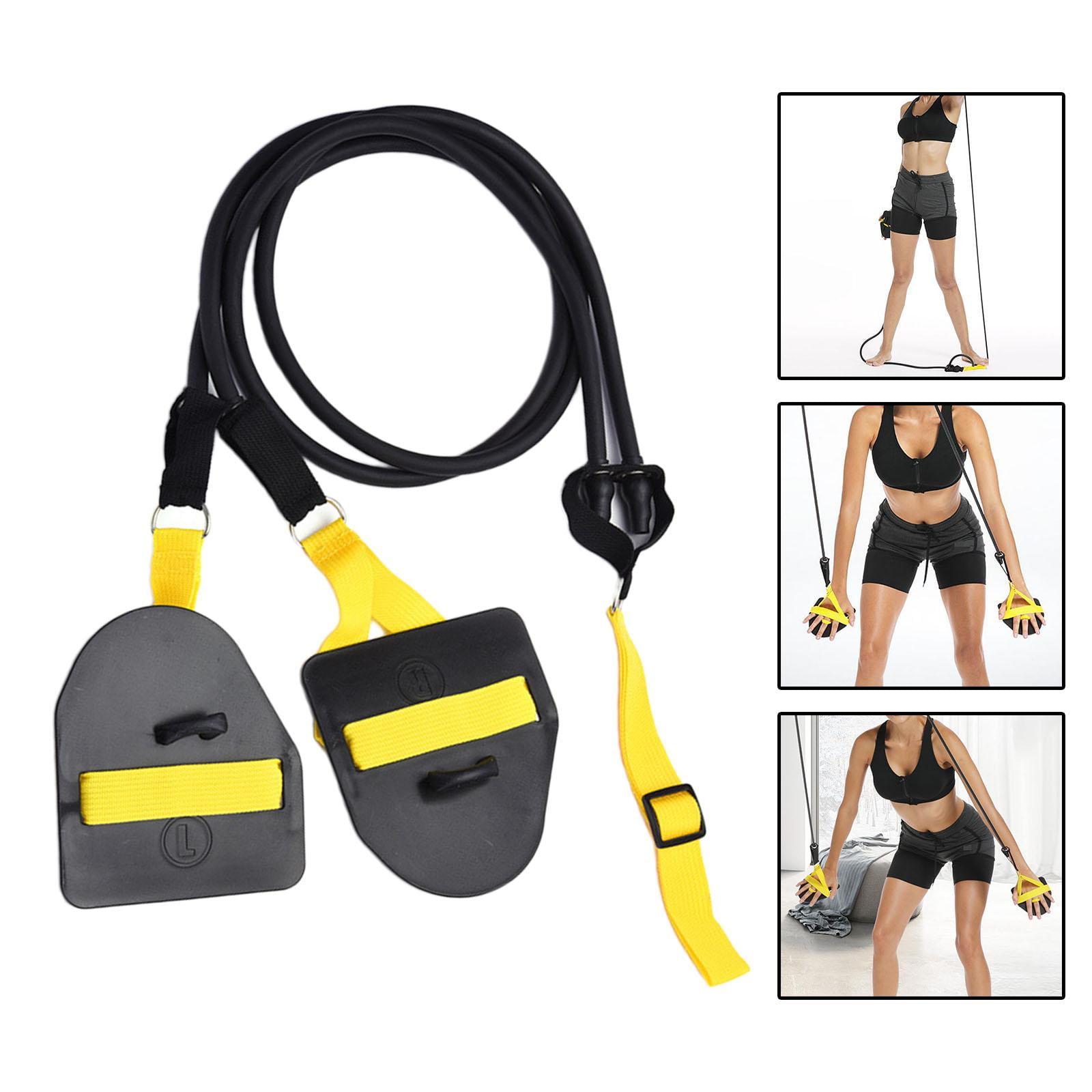 Axioma Resistance Bands Swimming Fitness Exercise Paddle Workout Band Black 60lb