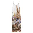 thumbnail image 4 of Easter Bunnies Rabbits Sleeveless Dress Woman Fashion Long Dresses Women's Summer Suit Dress Summer 2025 Women, 4 of 7