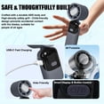 thumbnail image 6 of AYAMAYA Portable Handheld Fan with Ice Cooler, 3000mAh Rechargeable Hand Fan with 100-Speed High-Power Turbo, Small Foldable Travel Fan for Hiking, Beach, Office, 6 of 9