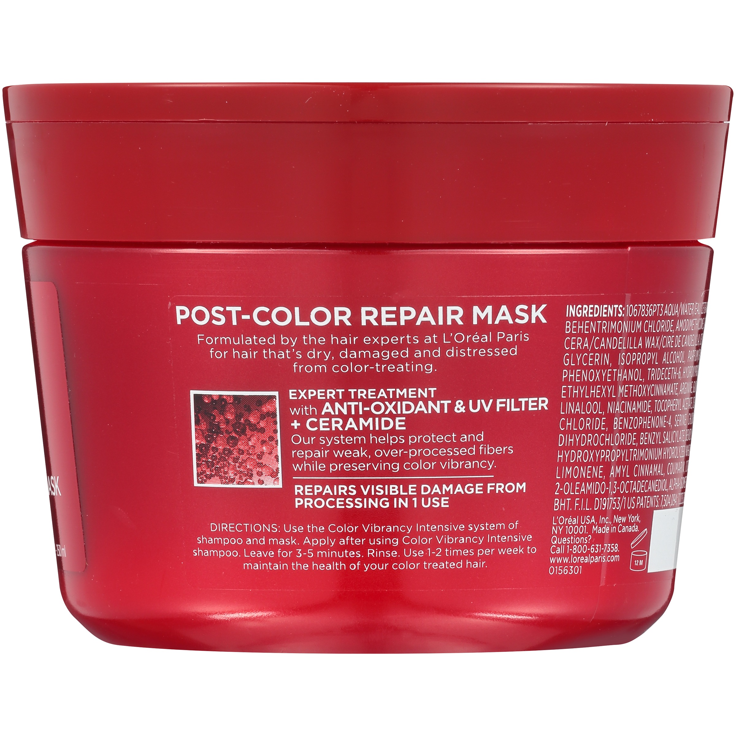 L'Oréal Paris Hair Expert Color Vibrancy Intensive Post-Color Repair Mask 8.5 fl. oz. Jar - image 2 of 5