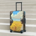 thumbnail image 6 of Susaid Funny Countryside Donkey Print Elastic Washable Suitcase Cover with Hidden Zipper, Fits 18-32 Inch Luggage for Protection During Travel-Medium, 6 of 7