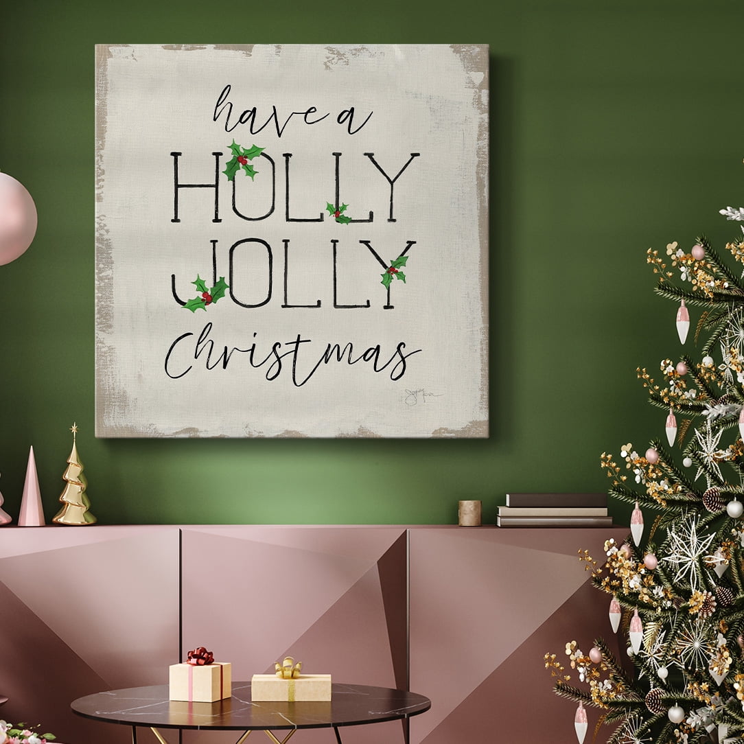 Holly Jolly Christmas- Gallery Wrapped Canvas