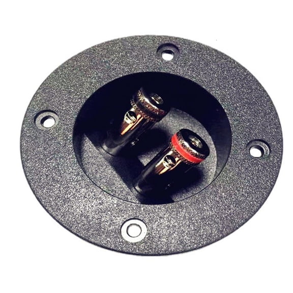 Lerpwige 2 Way Speaker Terminals Box Round Spring Cup Connectors for Stereoes Systems