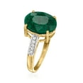 thumbnail image 3 of Ross-Simons 3.80 Carat Emerald Ring With Diamonds in 10kt Yellow Gold, Women's, Adult, 3 of 6