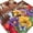 Dark Brown, variant on Area Rug for Living Room, Spring Flowers Non-Slip Indoor Large Carpet for Bedroom/Dining Room, Farmhouse Vintage Country Colorful Floral Washable Low-Profile Rectangle Floor Runner Rugs - 5 x 7 Ft