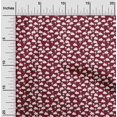thumbnail image 2 of oneOone Cotton Poplin Twill Maroon Fabric Cloud Dress Material Fabric Print Fabric By The Yard 56 Inch Wide, 2 of 5