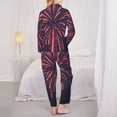 thumbnail image 3 of Bingfone Womens Pajama Sets Fireworks3 Print,Long Sleeve Loungewear Pajamas Set-XX-Large, 3 of 8