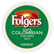 Folgers 100 percent Colombian Decaf K-Cups for Keurig brewers, 24 Count