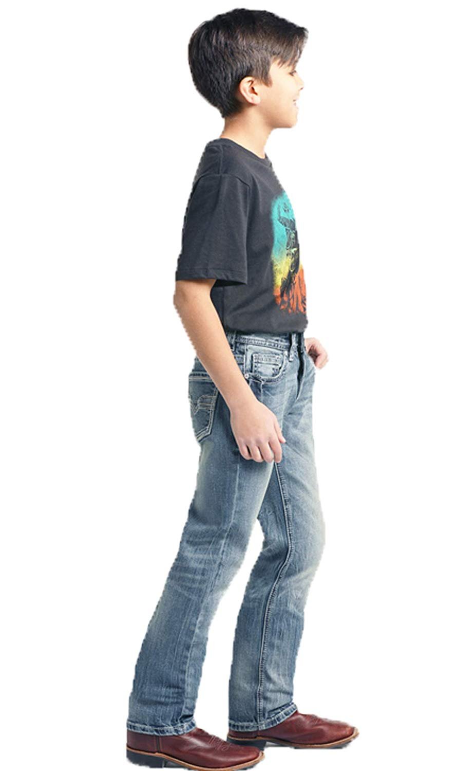 Rock and Roll Denim, Boys Reovler Fit Bootcut, Size 8R, BBS2384 - image 2 of 8