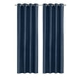 thumbnail image 7 of Loft Living Amora Light Filtering Grommet Indoor Curtain 52 x 63 in Navy, 7 of 7